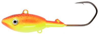 Jigkopf - YAD Dorschbombe gelb/rot/glitter 60 g 6/0 