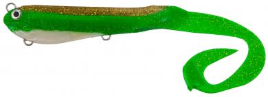 Gummifisch SUCKER NG DEEP perlmutt-grün-gold-glitter braunweiß 