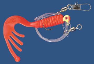 Dorschtwistersystem 4 g Jigkopf japanrot 