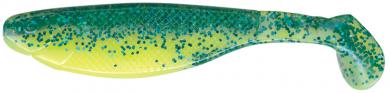 Shad Gummifisch Kopyto 5" - 12,5 cm silk/chartreuse/blaue Flocken 