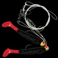 Dorschtwistersystem schwarz-rot 4 g - 7,5 cm 