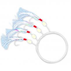 Makrelen- u. Köhlervorfach - 4 x 3/0 Haken 