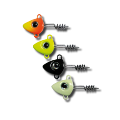Jigkopf mit Drehspirale in 15 - 20 g Screw-In-Jigkopf 