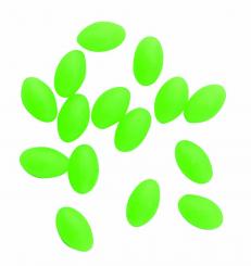 Leuchtperlen 20 St. oval - Fluoperlen - Fluo-Leuchtperlen Größe M