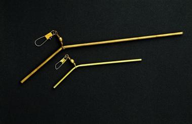 Schlepprohr 14 - 24  und 35 cm - Metallabweiser, 35 cm chromfarben