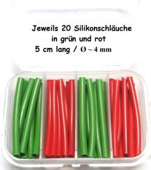 40 Silikonschlauchstücke für Montagen 