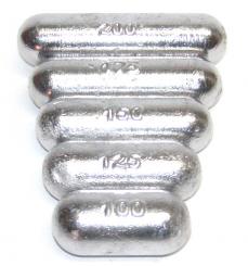 Inliner-Stangenblei - Stabblei mit Loch 100 g