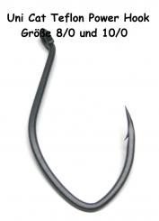 Uni Cat Power-Hook Teflon Haken 8/0 u. 10/0 4 x Größe 10/0