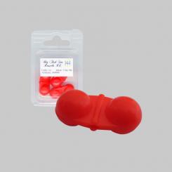 Big Fish Sea-Rassel per 3 Stück - rote Rasseln 