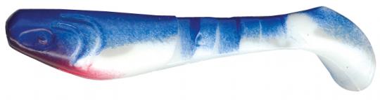 Shad Gummifisch Kopyto 6" - 15 cm weiß/blau 