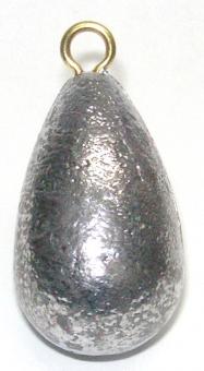 Birnenblei mit Messingöse - Öse von 28 - 450 g 