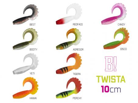 Gummifisch BOMB Twista 10 cm Candy - per 5 Stück