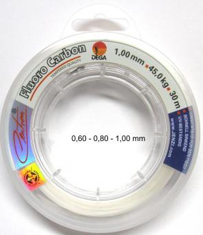 Fluoro-Carbon-Schnur in 0,60 - 0,8 - 1,00 mm 
